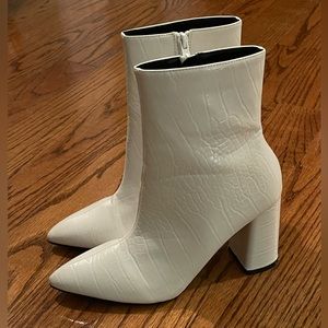 Vegan leather booties